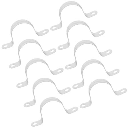 YARNOW 10St Gartengeräte Gartenarbeit zubehör rohrklemme schlauchhalter U-förmige Rohrschelle rutschfest Rohrschellen Rohrfester Clip Rohrbefestigungsclips Edelstahl 304 Silver