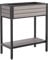 Dehner Hochbeet Houston, schmales Balkonhochbeet, 87 x 76 x 38 cm, Volumen 40 l, Kunststoff/Aluminium, grau
