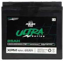 Polar Bär 12V 25Ah Batterie Ultra Serie XPM AGM Passend für Elektro Fahrzeuge