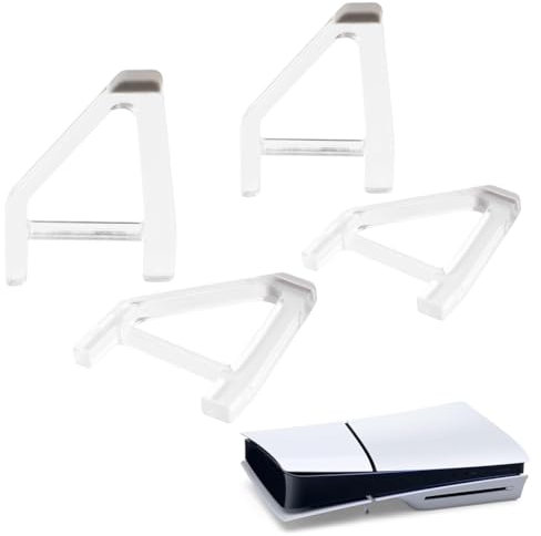 GXGM 4 Pieces Support pour PS5 Slim/Pro - Pieds de Refroidissement et Support de Positionnement Horizontal pour Console PS5 Slim, Accessoires pour PS5