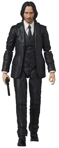 REOZIGN John Wick, bewegliche Kampfstatuette, John Wick Anime-Statuette, 16 cm/6,3 Zoll aus PVC, Actionfigur, Dekoration, Geschenke