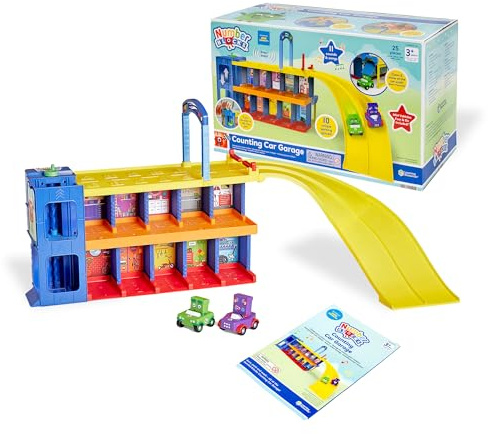 Learning Resources Numberblocks Garage éducatif de mathématiques interactif avec Voitures et Sons 3 Ans +