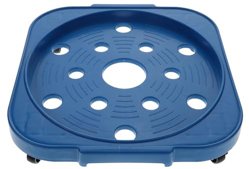 Housoutil Support pour Bouteille de Gaz Mobile Plateau Renforcé, roulettes Frein, Base Stable en Acier, Cuisine, Restaurant et Extérieur