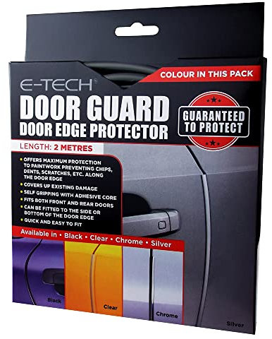 E-TECH Black Door Edge Guard Protector Scratch Resistant