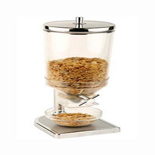 Paderno World Cuisine APS 4.7-Quart Polypropylene Cereal Dispenser with Stainless Steel Lid