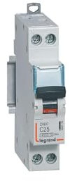 406776 Disjoncteur Legrand 25A unipolaire + neutre DNX3 - courbe C - 4,5/6kA - À vis - 1 module