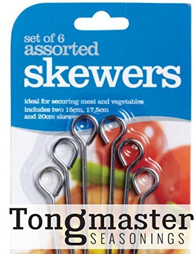 Steel Food BBQ Skewers / Chicken / Meat / Fish / BBQ - Assorted