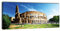 wandmotiv24 Leinwandbild Panorama Nr. 302 Kolosseum 100x40cm, Bild auf Leinwand, Rom Vatikan Antike
