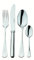 Fourchette de table en inox 18/10 de 3mm finition miroir - Lot de 6 Mikado