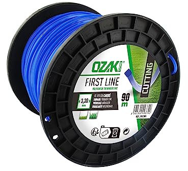 OZAKI 3846 Bobina di filo di nylon quadrata da 3,3 mm x 90 m