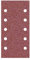 MioTools Fox papeles de lija con cierre adhesivo, 230 x 115 mm, 10 agujeros, p. Lijadoras orbitales, Corindón normal (50 pz.) G100