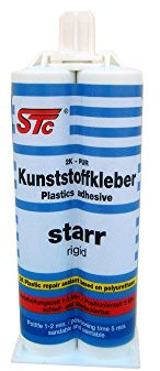 STC 2K PUR Kunststoffkleber starr 50 ml Kfz Industriekleber Kunststoffreparatur