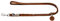 HUNTER verstellbare Führleine SOLID EDUCATION, Farbe: cognac, Leder, geflochten, robust, weich, Größe: 18/250