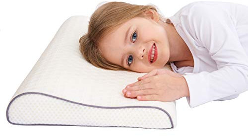SIKAINI Kinder Kissen für Bett Schlafen Oeko-Tex Hypoallergenic Memory Schaum kinderkissen Neck-Protector für Kinder (Bündel Kissen, 3-10 Jahre)