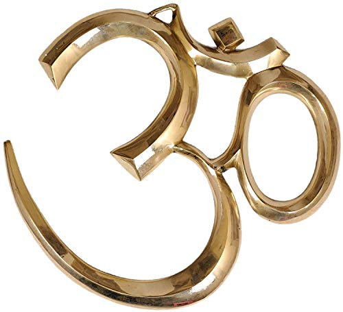 AONA India Om (AUM) Wandbehang – Messingstatue H – 37 cm