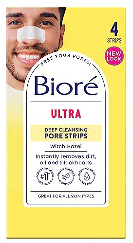 Bioré Witch Hazel Ultra Deep Cleansing Pore Strips Nose Strips For Spot Prone Skin