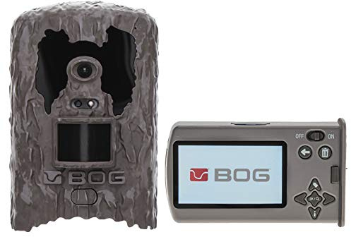 BOG Clandestine Invisible Flash 18MP Game Camera with Removable Viewing Screen, Low Glow Image Tagging, Tree Attachment, and HD Video for Hunting, Trapping, Land Management, Security, and Outdoors