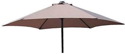 Replacement Parasol Fabric Canopy for Standard, Cantilever & Balcony Parasols (2m 6arm, Taupe)