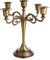 Hanren Chandelier à 5 branches en alliage pour mariage, candélabre, dîner, décoration de table (bronze)