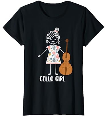 Cello Mädchen Cellospieler Violoncello - Cellistin Cello T-Shirt