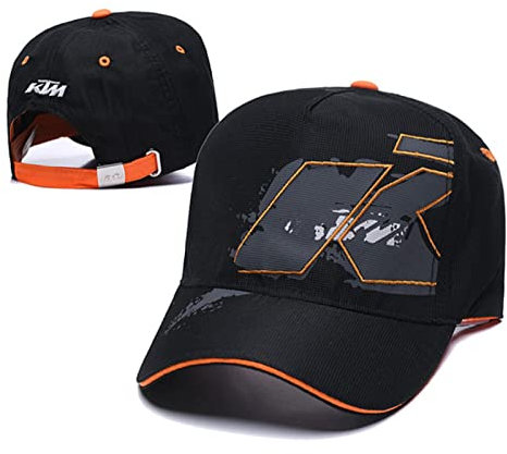 QICAT Baseball Cap für KTM Logo Letter 3D Stickerei Lässige Knochen Hysteresenhut Man Racing Cap Logo Motorrad Sport Hut Trucker Caps