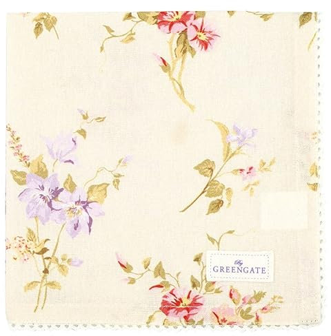 GreenGate Jacobe Stoffserviette mit Spitze Vintage 40 x 40cm