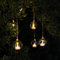 Noma Lot de 6 photophores à suspendre en verre avec LED - Télécommande : Lot de 6 : piles