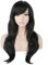 YEESHEDO 70cm Karneval Perücke Schwarz. Lang Voll Cosplay Perücken, Lockig Wellig Fashion Kostüme Damen Haarteil Cosplay Wig für Alltag, Party Perücke Lang, Halloween