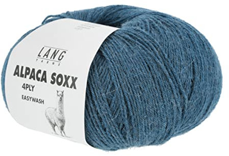 Lang Yarns - Alpaca Soxx 4-fach/4-PLY 0088 petrol melange 100 g