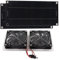 Kit de ventilateur de panneau solaire, ventilateur d'échappement solaire étanche à double ventilateur 100 W 12 V pour poulailler, serre, niche pour chien, abri de jardin, échappement de(1#)