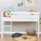 Hoppekids ECO Comfort Hochbett | 70x160 mit Lattenrost | Weiß | Das Nordische Umweltzeichen | TÜV-Zertifiziert | FSC®-zertifiziertes massives Kiefernholz