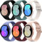 Higgs 6 Pack Strap Compatible with Samsung Galaxy Watch 7/FE/6/5/4 40mm 44mm/Watch 5 Pro 45mm/Galaxy Watch 4 Classic 42mm 46mm for Men and Women, Soft Silicone Sport Straps