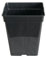 Control Garden Maceta Cuadrada para Plantas Negra 25 L - Macetero de Plástico para Flores - Tiesto para Cultivos Resistente