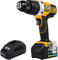JCB 18V Cordless Combi Drill, 4.0Ah Battery, Fast Charger, Variable Speed & LED Light, 16+3 Position Torque, Rubber Grip Overmould & Belt Clip, 3 Year Warranty