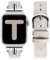 Wearlizer Lederarmband Kompatibel mit Apple Watch Armband 41mm 40mm 42mm 38mm Damen, Leder Armband mit T-Form Metallschnalle für iWatch Strap SE Serie 10 9 8 7 6 5 4 3 2 1, Polarstern/Silber