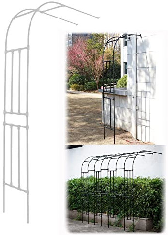 Rosenbogen zur Wandmontage, seitlicher Gartenbogen, kletternde Pergola-Laube, Pflanzen, Arcade-Spalier, für Innen/Außen/Gartenrasen/Hochzeiten (Farbe:, Größe: 240 x 240 x 40 cm)