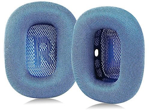 Sinowo Ear Pads, Replacement Earpads for AirPods Max Headphone,Ear Cushions with Mesh Fabric and Noise Isolation Memory Foam(Blue)