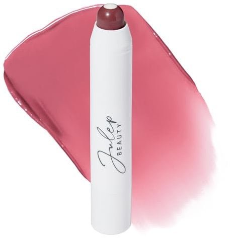 Julep It's Balm Full Coverage Lip Crayon (Island Blossom) Hydrating, Nourishing Lip Colour - Smooth, Highly Pigmented, Semi-Gloss Finish - Buildable Lipstick with Nourishing Vitamin E Lip Balm Core