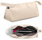 Veki Reise Tasche für Dyson Airwrap Styler und Lockenwickler, Tragbare Aufbewahrungstasche für Warmluftbürste Haartrockner, Reisen Lagerung Tasche Kompatibel mit Shark/Dyson Supersonic (Beige)