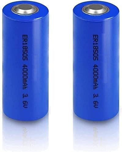 Batteria Ricaricabile 2 Pezzi 3.6 V Lisocl2 Batteria Er18505 Dimensioni 4000 Mah Batteria Principale Al Litio Al Litio
