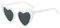 Herz Sonnenbrille Herzbrille Herzform Herzbrillen Brille Heart Glasses Herzsonnenbrille weiß Hochzeit Shaped Sunglasses Bride Perle Vintage Damen Herzförmige Braut Party Sonnenbrillen Accessoires