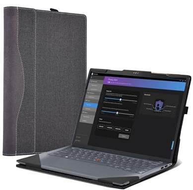 Laptop-Schutzhülle für Lenovo ThinkPad X13 Gen5 Gen 4, 2-in-1, für HP EliteBook 8 Flip G1i 13 Zoll (33 cm), Computertasche, Schutzhülle, PU-Leder, Grau