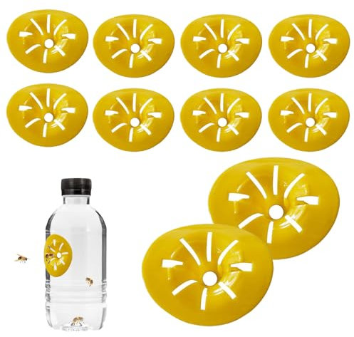 Wasp Trap, 10pcs Flower Shaped Bee Traps for Plastic Bottle, Bee Catcher Traps, Hornets Bottle Catcher, Fly Bees Hornets Insect Catcher