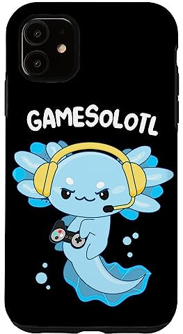 Gamesolotl Gamer Axolotl Spielen Videospiele Gaming Axolotl Hülle für iPhone 11