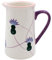 Lesser & Pavey Lynsey Johnstone Thistle Jug for All Types of Kitchen | Ceramic Jug for Multiple Use in The Kitchen | Beautiful Jug for Milk or Cream | Jugs for Everday Use