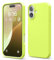 elago Compatible with iPhone 16 Case, Premium Liquid Silicone Case, Full Body Protective Cover, Shockproof, Slim Phone Case, Anti-Scratch Soft Microfiber Lining, 6.1 inch (Neon Yellow)