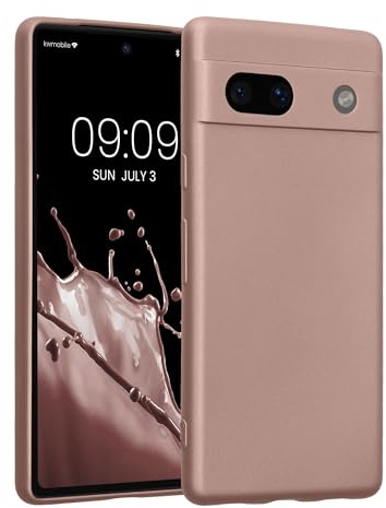 kwmobile Housse Compatible avec Google Pixel 7a Coque - Housse de téléphone Protection Souple en TPU - Baie Arctique métallique