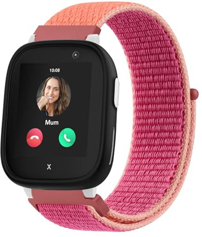Oumida Kinder Nylon Armbänder kompatibel mit Xplora X6 Armband, Kids Smartwatch Uhrenarmbänder, Verstellbares Armband mit Klettverschluss, Weiches Ersatzband für Mädchen Jungen für Xplora X6 Play