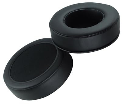 PTILSERY Ersatz-Ohrpolster aus Lammleder, 90 mm, Memory-Schaum für Kopfhörer