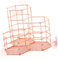 TOGEVAL porte-pinceaux de maquillage porte-stylo bureau porte-stylo or rose pour bureau fournitures accessoires de bureau amusants moniteur porte-crayon organisateur de papeterie Rose Gold